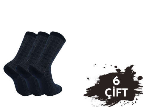 Pola 1420 Yazlık Likralı Erkek Modal Çorap 6'lı