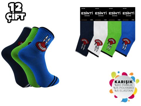 Esinti 74 Bayan Kolej Çorap 12'li