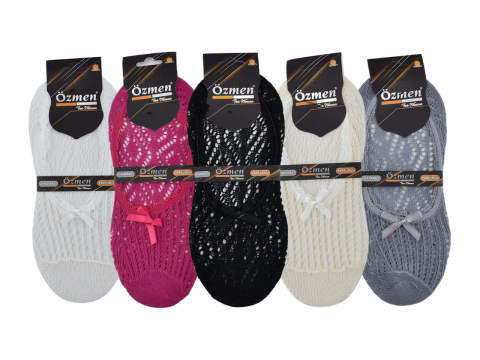 Özmen Parfümlü File Dantelli Bayan Babet 12'li