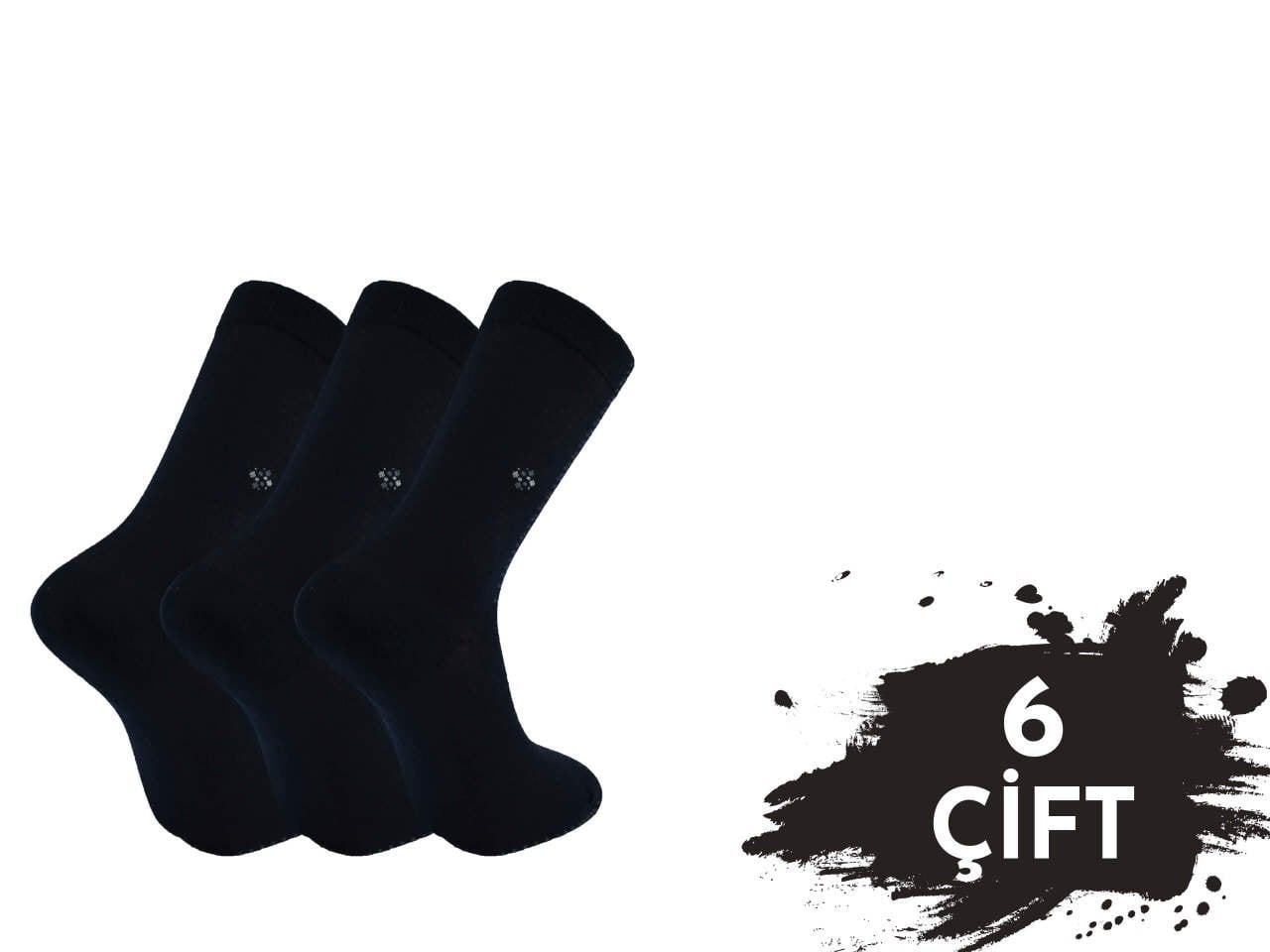 Pola 1418 Yazlık Likralı Erkek Modal Çorap 6'lı
