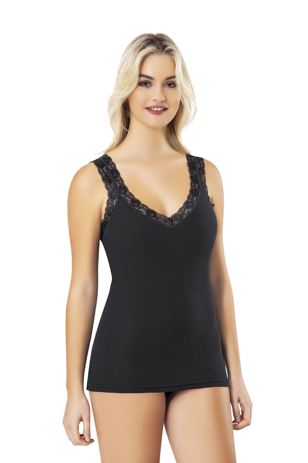 Kota 6652 Modal Kaşkorse Pedli Bayan Atlet 6'lı XL - SİYAH