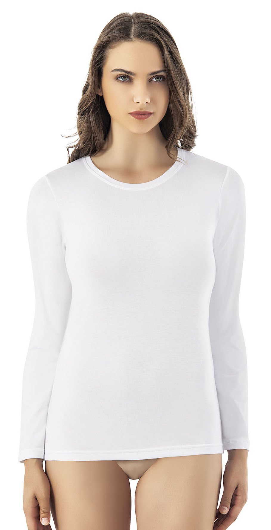 Kota 6617 Modal Bayan Uzun Kol Atlet L - BEYAZ