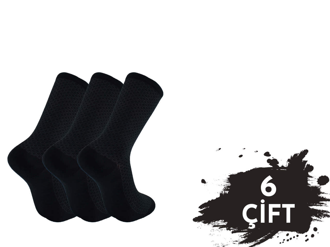 Pola 1422 Yazlık Likralı Erkek Modal Çorap 6'lı