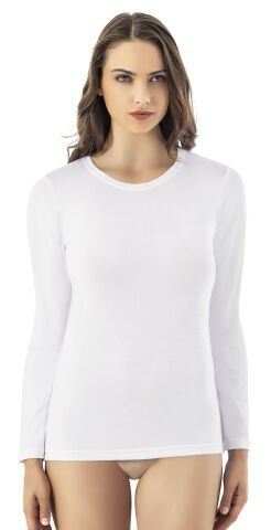 Kota 6617 Modal Bayan Uzun Kol Atlet M - BEYAZ