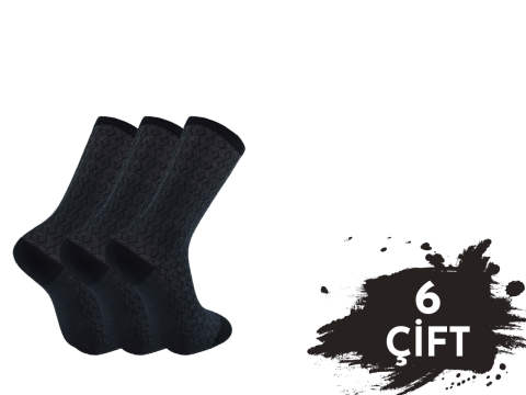 Pola 1419 Yazlık Likralı Erkek Modal Çorap 6'lı