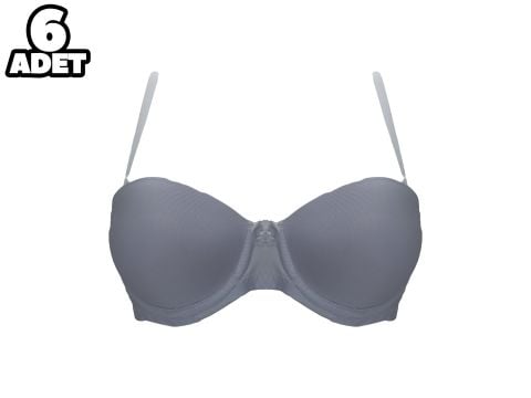 Liza 1011 Destekli Bayan Straplez Sütyen 6'lı