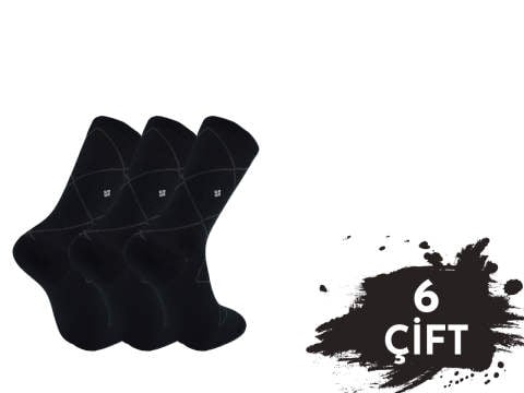 Pola 1425 Yazlık Likralı Erkek Modal Çorap 6'lı