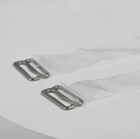 Gipaş Bayan Şeffaf Sütyen Askısı Metal Uç Geniş 15 mm