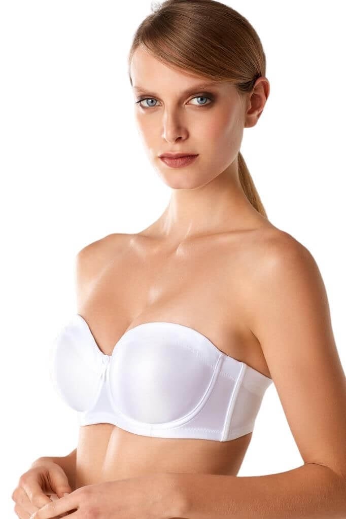 Pierre Cardin 7031 D Cup Emeline Balenli Straplez Toparlayıcı Sütyen SİYAH - 75