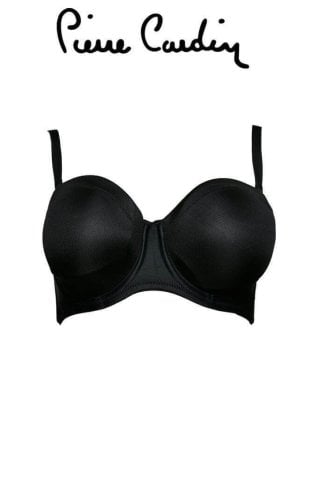 Pierre Cardin 7031 D Cup Emeline Balenli Straplez Toparlayıcı Sütyen SİYAH - 75