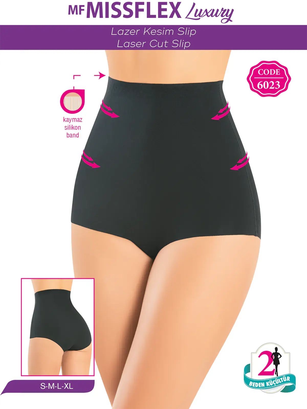 Flex Fit 6023 Lazer Kesim Slip Korse