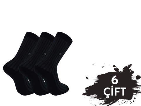 Pola 1186 Yazlık Likralı Erkek Modal Çorap 6'lı