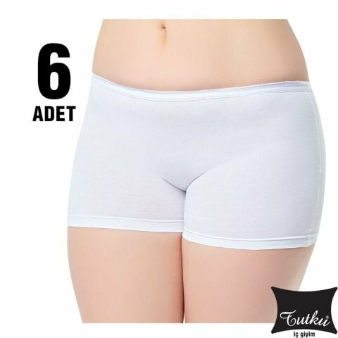 Tutku 0154 Bayan Boxer Şort 6'lı