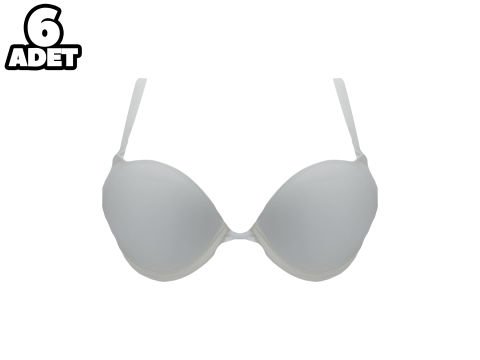 Cansoy 675-Vişne 2X Push Up Balenli Destekli Bayan Sütyen Takım 6'lı