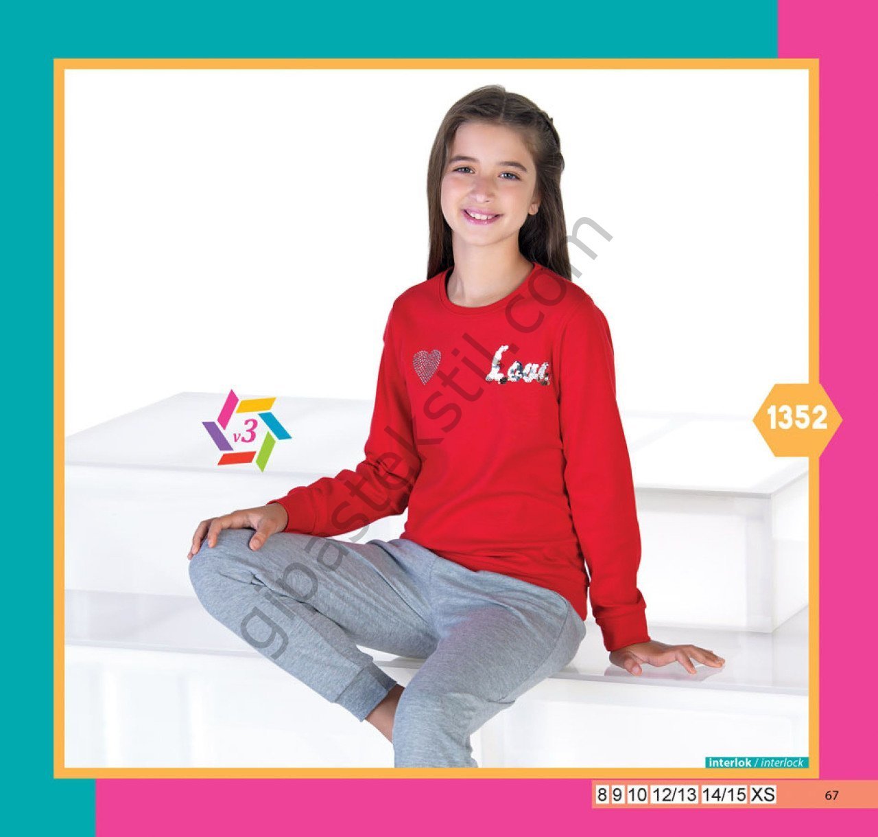 ELSİMA GARSON BOY KIZ ÇOCUK PİJAMA 1352