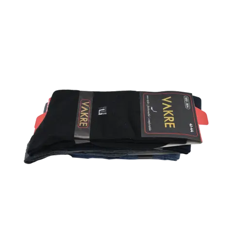 Vakre 9014-35 (41-44) Erkek Penye Likralı Çorap 12'li