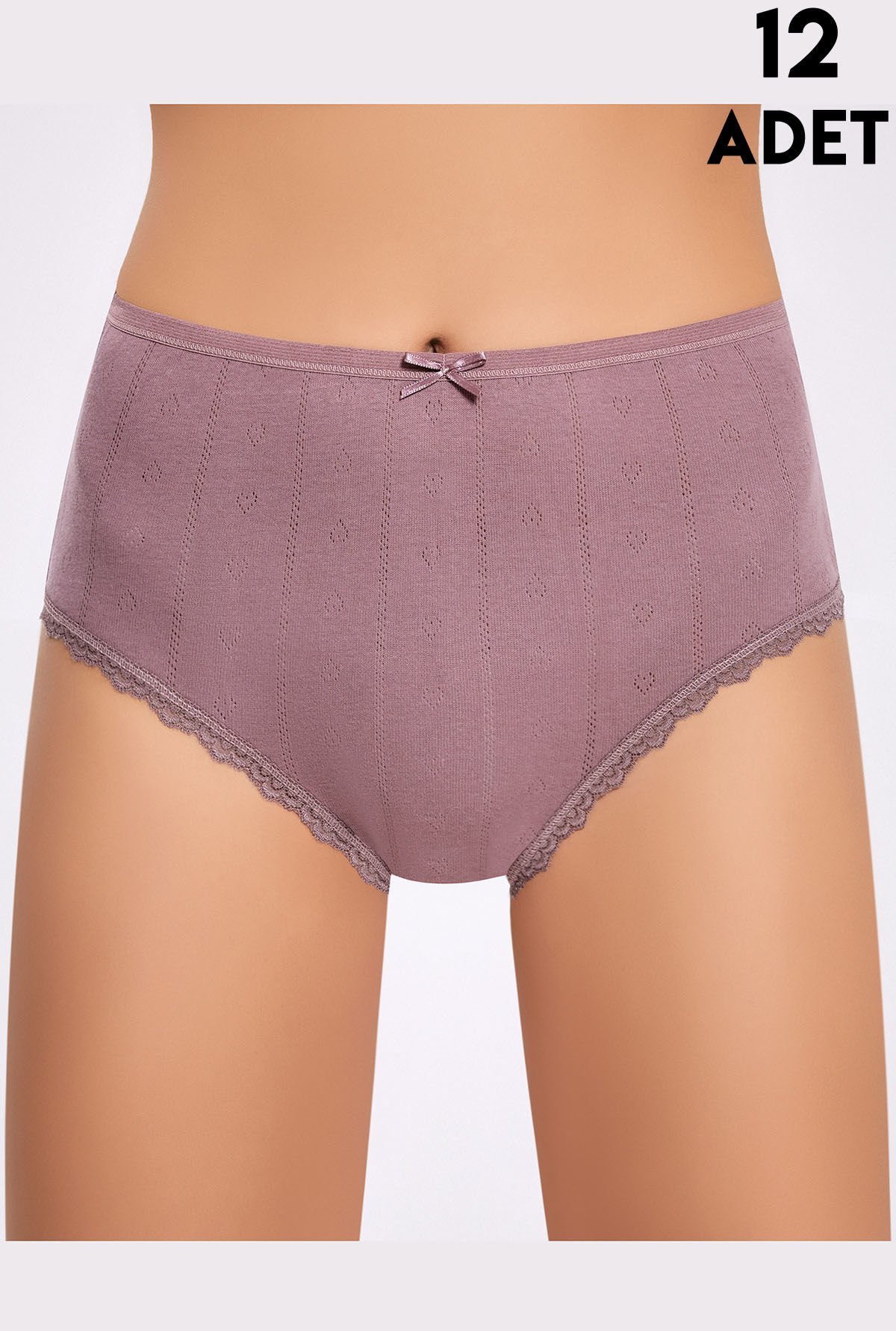 İlke 286 Jakarlı Dantelli Bayan Bato12'li (XL-2XL-3XL-4XL)