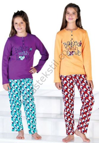 ELSİMA GARSON BOY KIZ ÇOCUK PİJAMA 1353