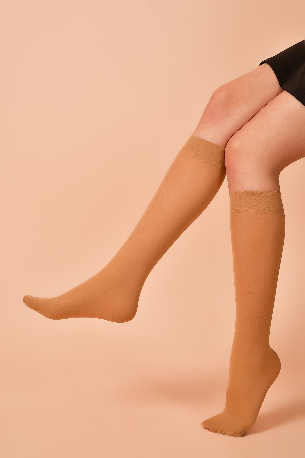 Özge Micro 50 Bayan Dizaltı Çorap 12'li TEN(57) - STANDART