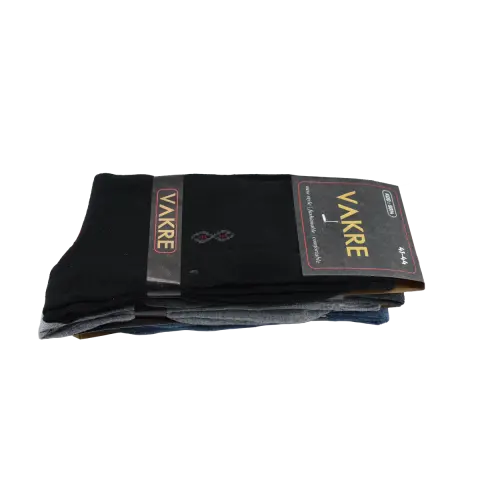 Vakre 9014-38 (41-44) Erkek Penye Likralı Çorap 12'li