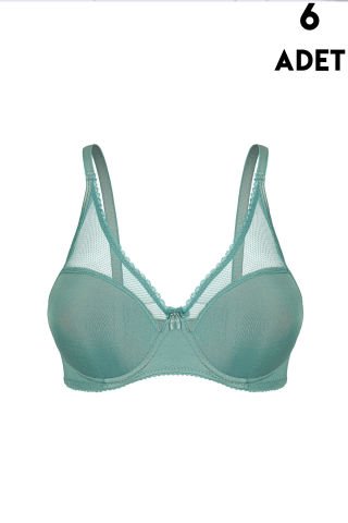 Aysemin 5155 B Cup (75-80-85-90) Balenli Destekli Bayan Sütyen 6'lı