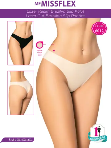 Flex Fit 6012 Lazer Kesim Brazilian Slip Külot