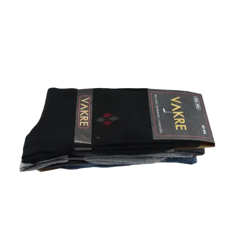 Vakre 9014-39 (41-44) Erkek Penye Likralı Çorap 12'li