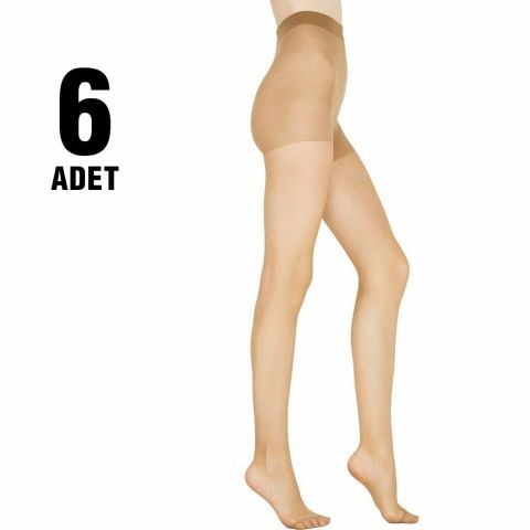 Özge Fit 15 Parlak Bayan Külotlu Çorap 6'lı