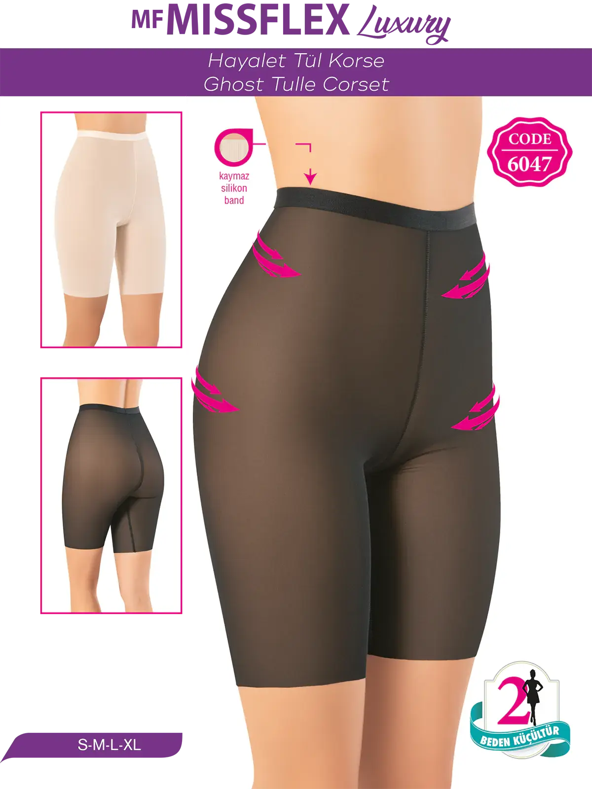 MF MISS FLEX 6047 Lazer Kesim Nefes Alan Hayalet Tül Korse