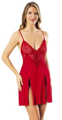 Kota 6214 Bayan Modelli Gecelik KIRMIZI - S-M