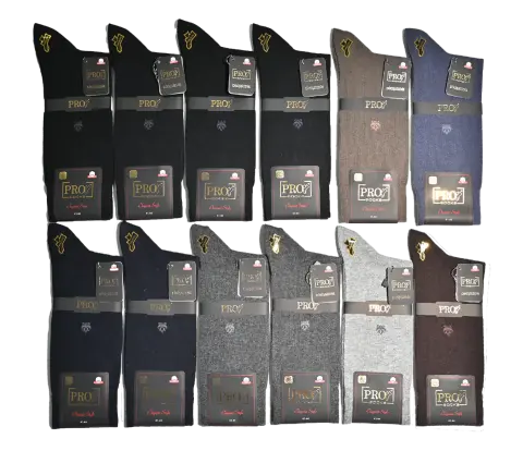 Pro 16668 (41-44) Dikişsiz Compact Erkek Çorap 12'li