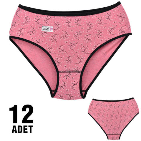 Polkan11-003 XXL Empirme Desenli Bayan Bato 12'li