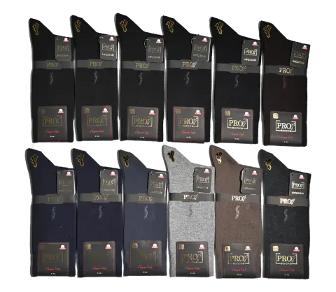 Pro 16669 (41-44) Dikişsiz Compact Erkek Çorap 12'li