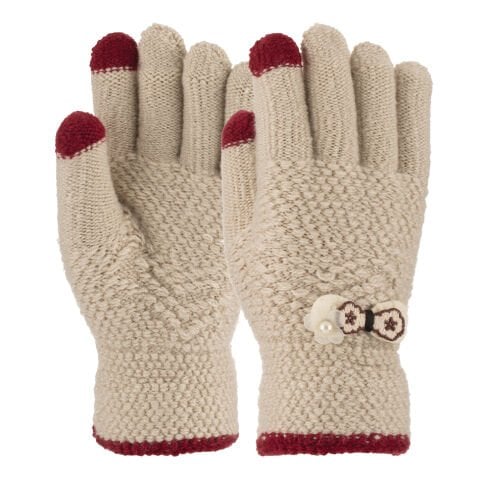 Kitti P-K25240-02 9-12 Yaş Örme Kız Çocuk Eldiven 6'lı
