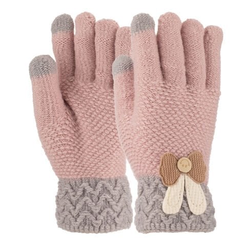 Kitti P-K25240-01 9-12 Yaş Örme Kız Çocuk Eldiven 6'lı