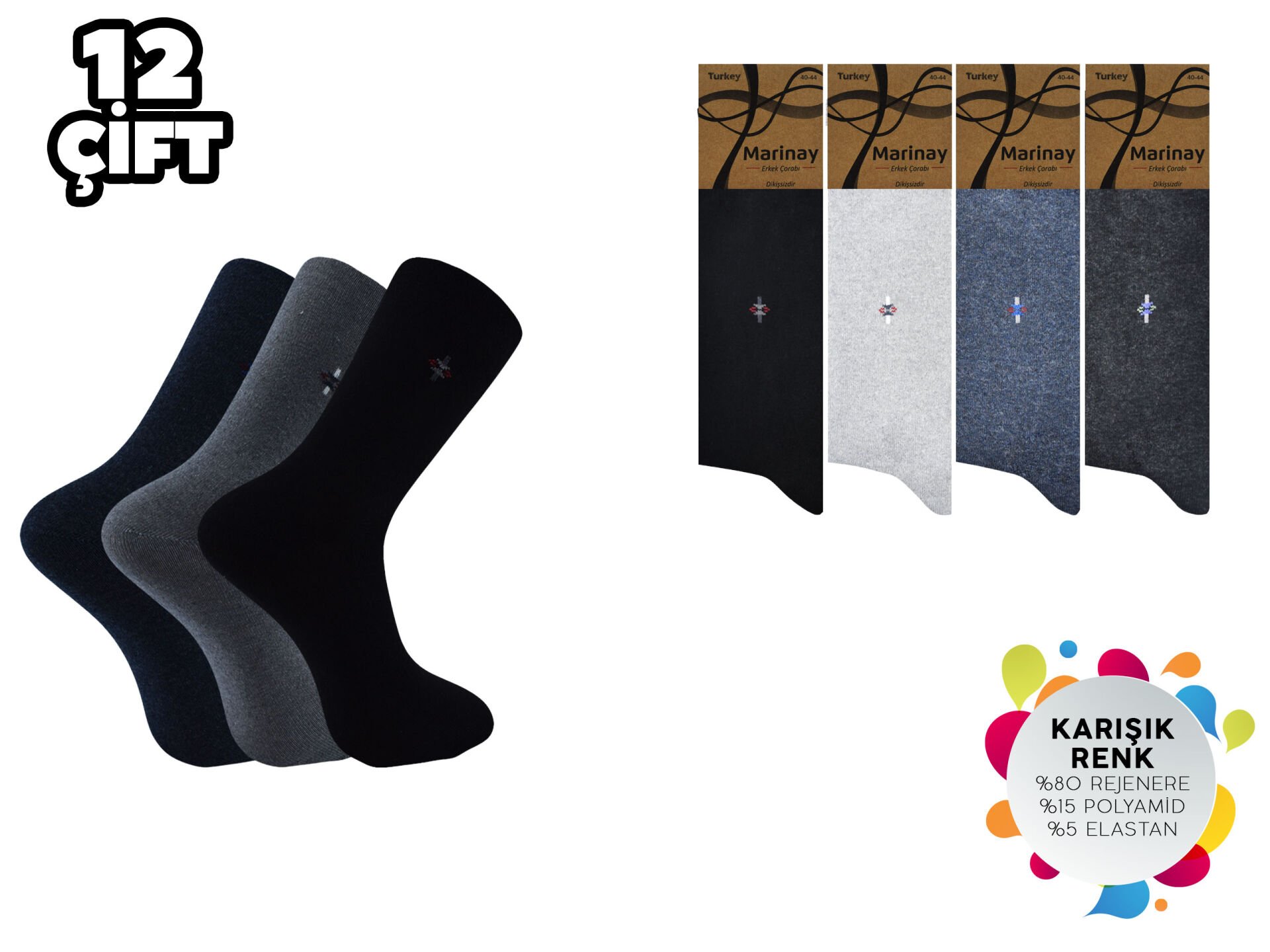 Staray 0111. Kutulu Erkek Penye Soket 12'li