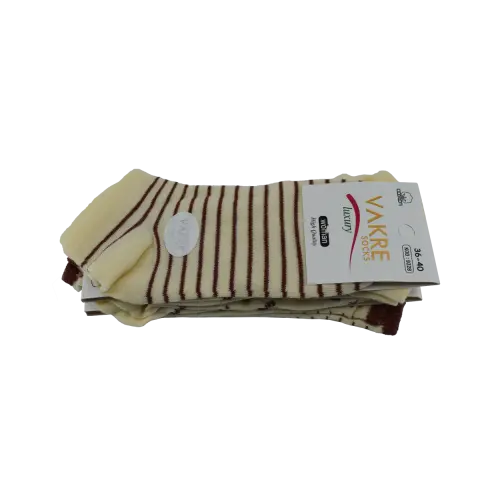 Vakre 9328-26 (36-40) Bayan Penye Patik Çorap 12'li