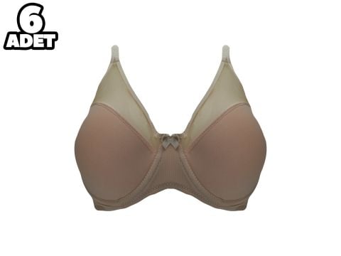 Liza 2020 Ten C Cup Balenli Desteksiz Sütyen 6'lı