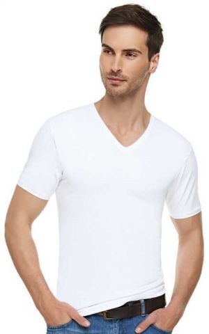 Tutku Elit 1303 Elestan Erkek V Yaka Atlet BEYAZ - XL