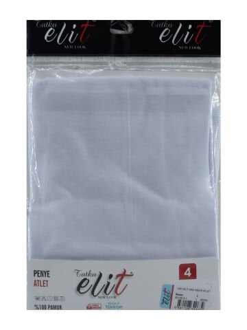 Tutku Elit 1001 Erkek Penye Atlet BEYAZ - 3