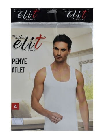 Tutku Elit 1001 Erkek Penye Atlet BEYAZ - 3