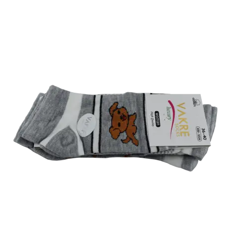 Vakre 9328-34 (36-40) Bayan Penye Patik Çorap 12'li