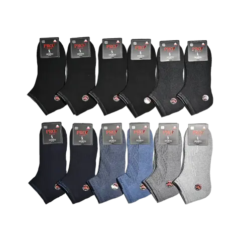Pro 14033 (41-44) Dikişsiz Termo Havlu Erkek Patik 12'li