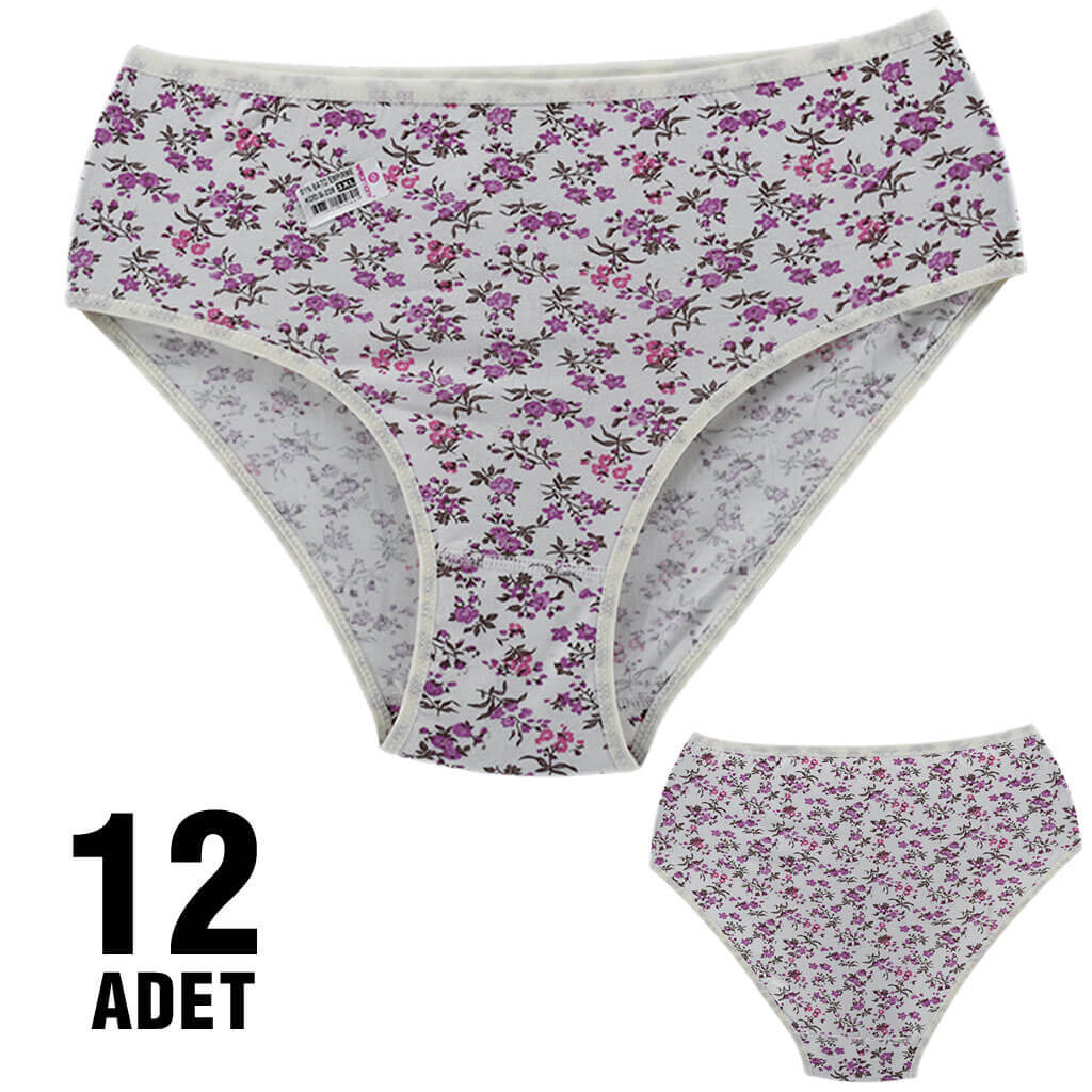 Polkan 005 3XL Empirme Desenli Bayan Bato 12'li