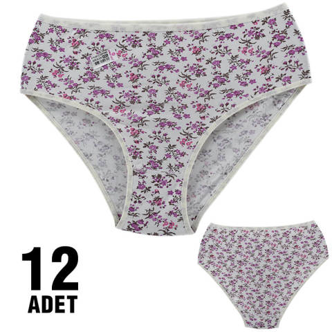 Polkan 005 3XL Empirme Desenli Bayan Bato 12'li