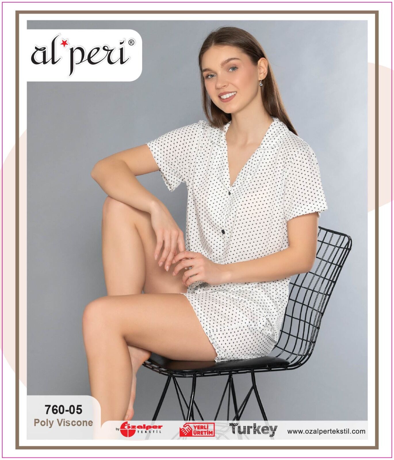 Alperi 760-05 (M-L-XL-XXL) Bayan Şortlu Takım 4'lü