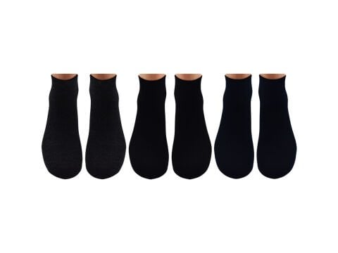 Punto 1670 (36-40) Yıkamalı Dikişsiz Ter Emici Bayan Bambu Konç Patik Çorap 12'li