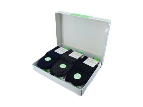 Punto 1670 (36-40) Yıkamalı Dikişsiz Ter Emici Bayan Bambu Konç Patik Çorap 12'li