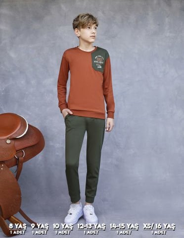 Elsima 3172 Erkek Çocuk Uzun Kollu Pijama Takımı 6'lı (8-16YAŞ)