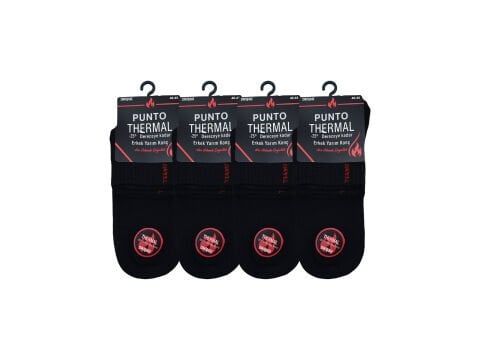 Punto 4126 (40-45) Dikişsiz Ter Emici Erkek Termal Yarım Konç Patik 12'li